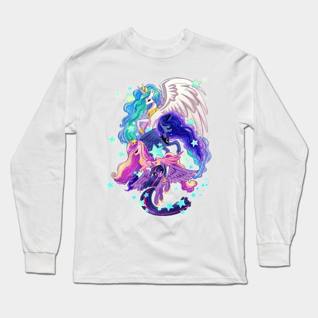 Princesses Long Sleeve T-Shirt by KatIvyArt